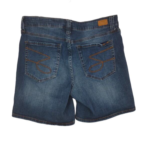 Seven 7 Women's 8 Weekend Short Jorts Jean Shorts 31x6.5 Stretch Denim - Picture 2 of 6